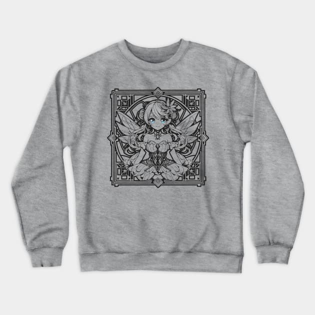 Fairy Outline Crewneck Sweatshirt by CharmingChomp